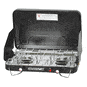 Two Burner Piezo Stove w/Drip Pan
