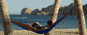 Dbl Parachute Hammock, Navy/Red